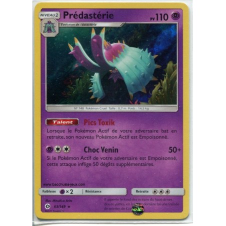 Carte Pokemon SL1 63 149 Prédastérie d Alola Holo