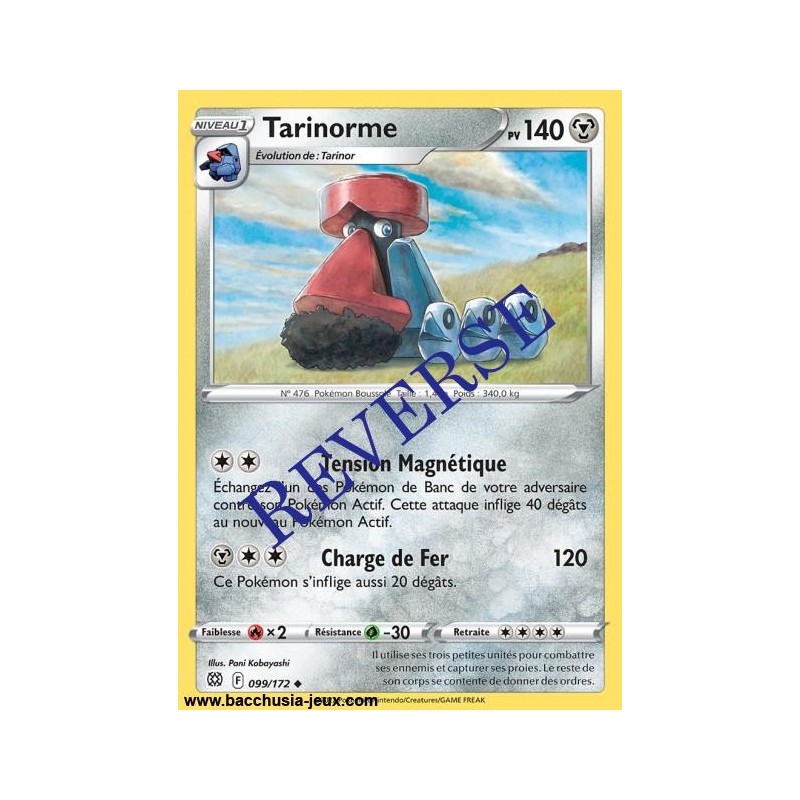 Carte Pokémon EB09 099 172 Tarinorme Reverse