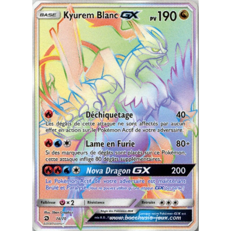 Kyruem Blanc-GX Secrete SL7.5 74/70 (Pokemon)