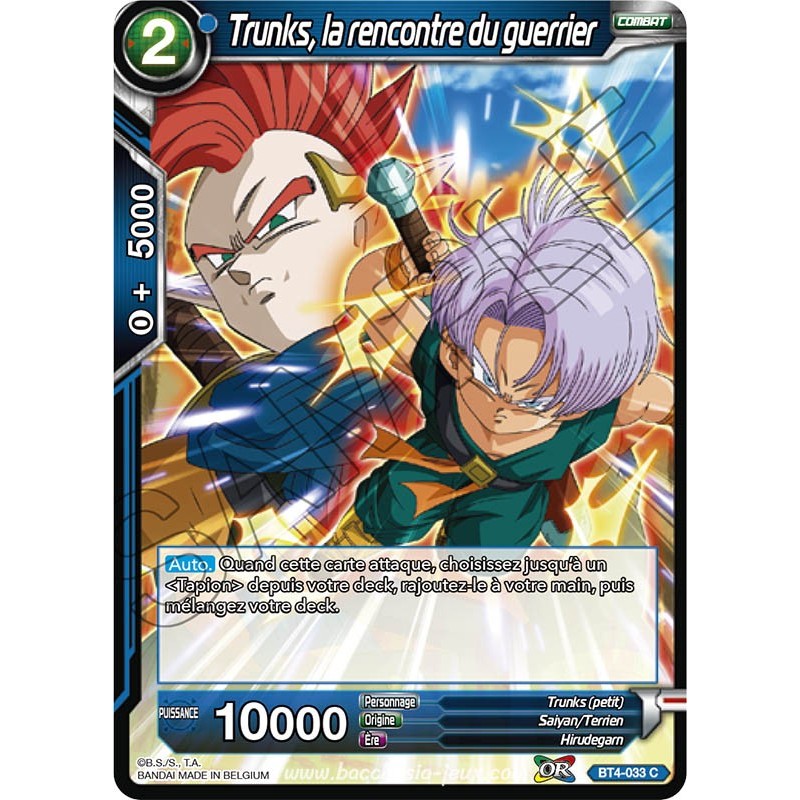 BT4-033 C Trunks, la rencontre du guerrier / Dragon Ball Super, Série 04 : Colossal Warfare