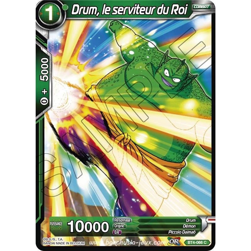 BT4-066 C Drum, le serviteur du Roi / Dragon Ball Super, Série 04 : Colossal Warfare