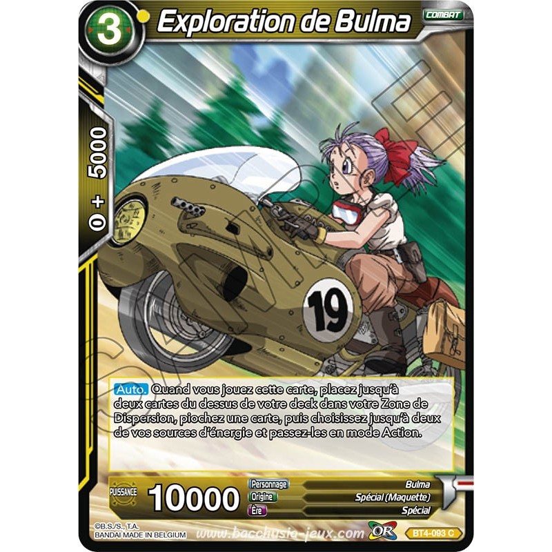 BT4-093 C Exploration de Bulma Foil (Brillante) / Dragon Ball Super, Série 04 : Colossal Warfare