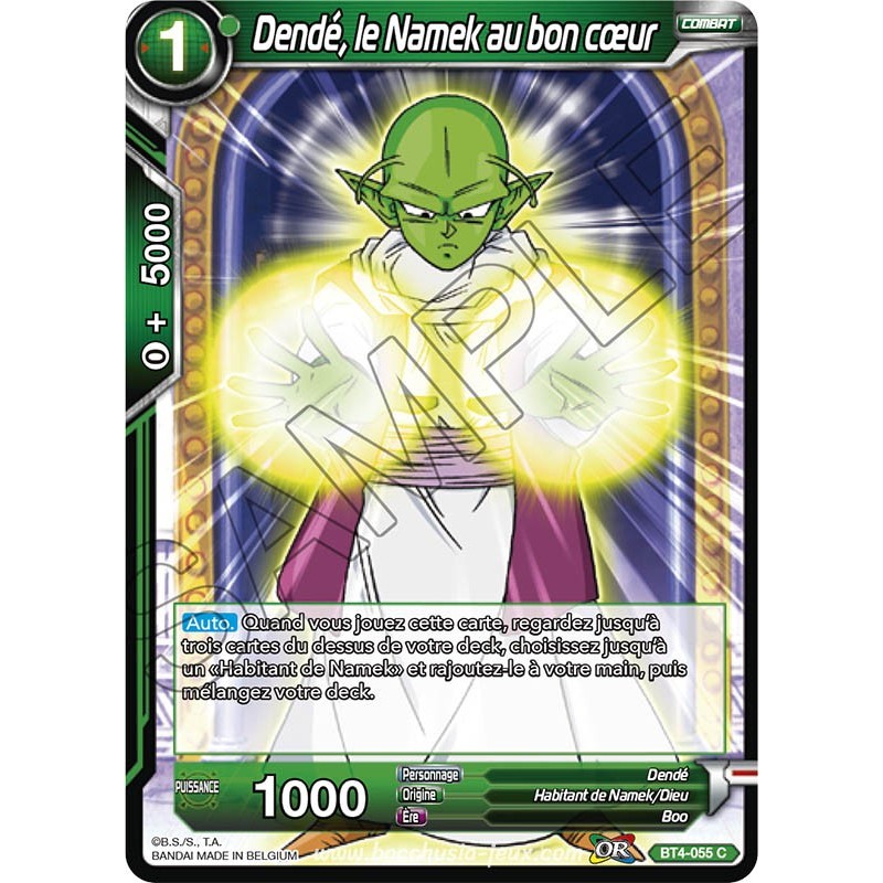 BT4-055 C Dendé, le Namek au bon cœur / Dragon Ball Super, Série 04 : Colossal Warfare