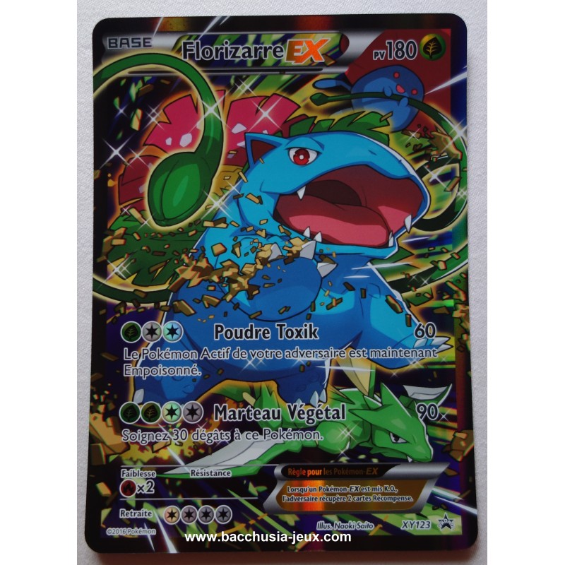 Carte Florizarre EX XY123 Collection pokemon coffret rouge et bleu