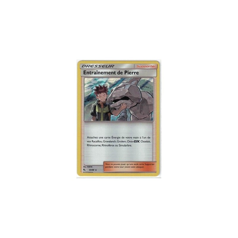 Carte Pokemon SL11.5 55/68 Entrainement de Pierre Holo