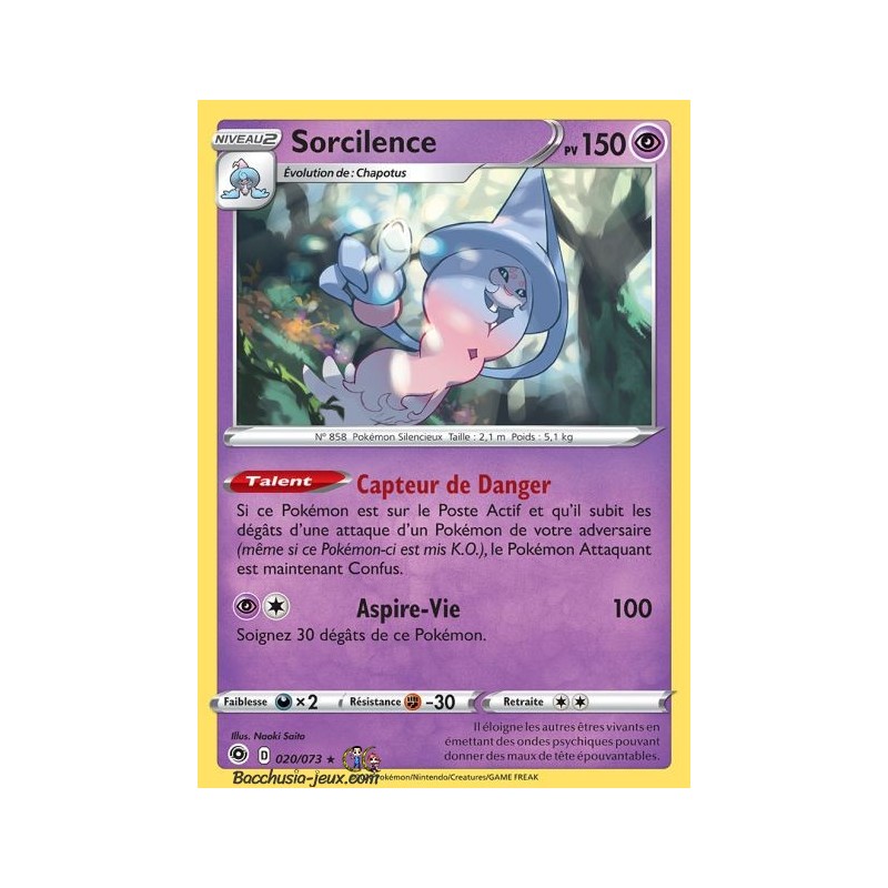 Carte Pokemon EB3.5 20/73 Sorcilence