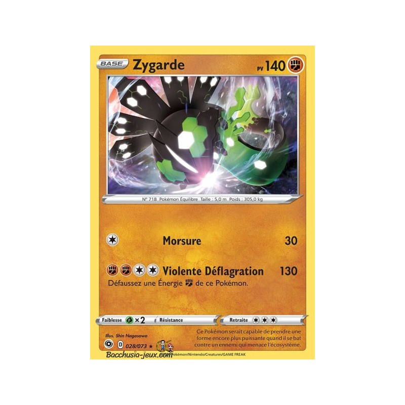 Carte Pokemon EB3.5 28/73 Zygarde