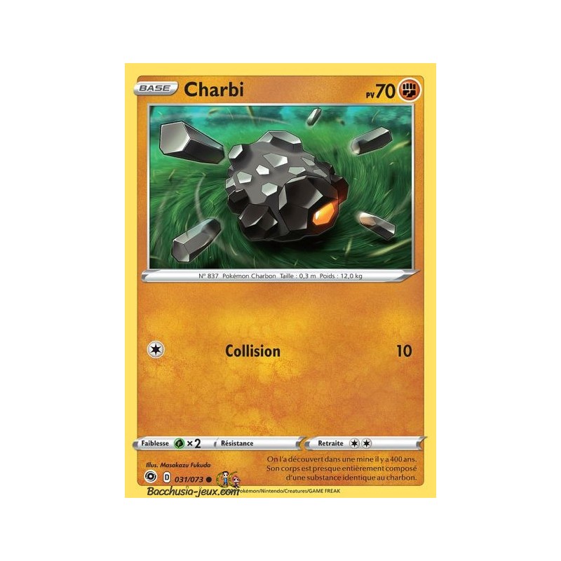 Carte Pokemon EB3.5 31/73 Charbi