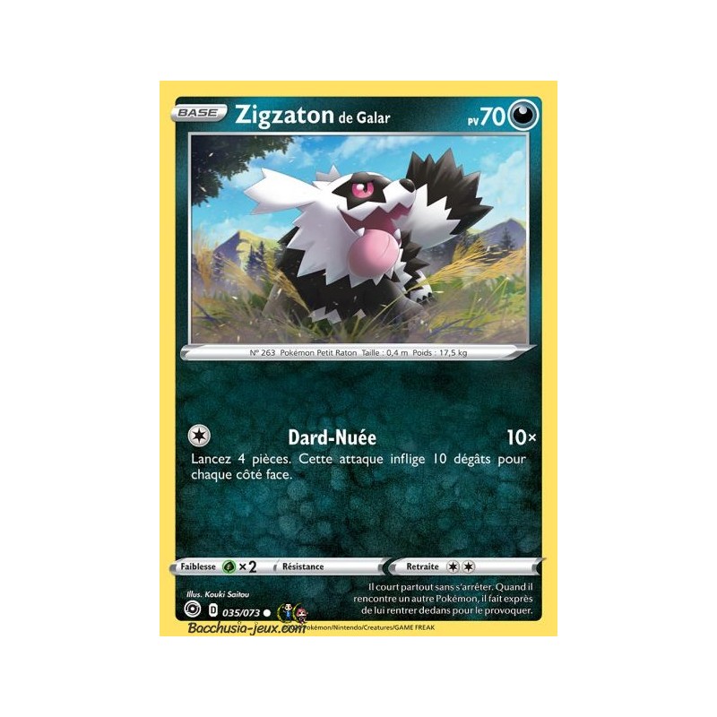 Carte Pokemon EB3.5 35/73 Zigzaton de Galar