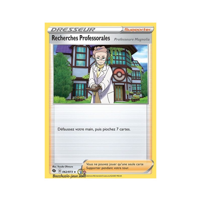 Carte Pokemon EB3.5 62/73 Recherches Professorales