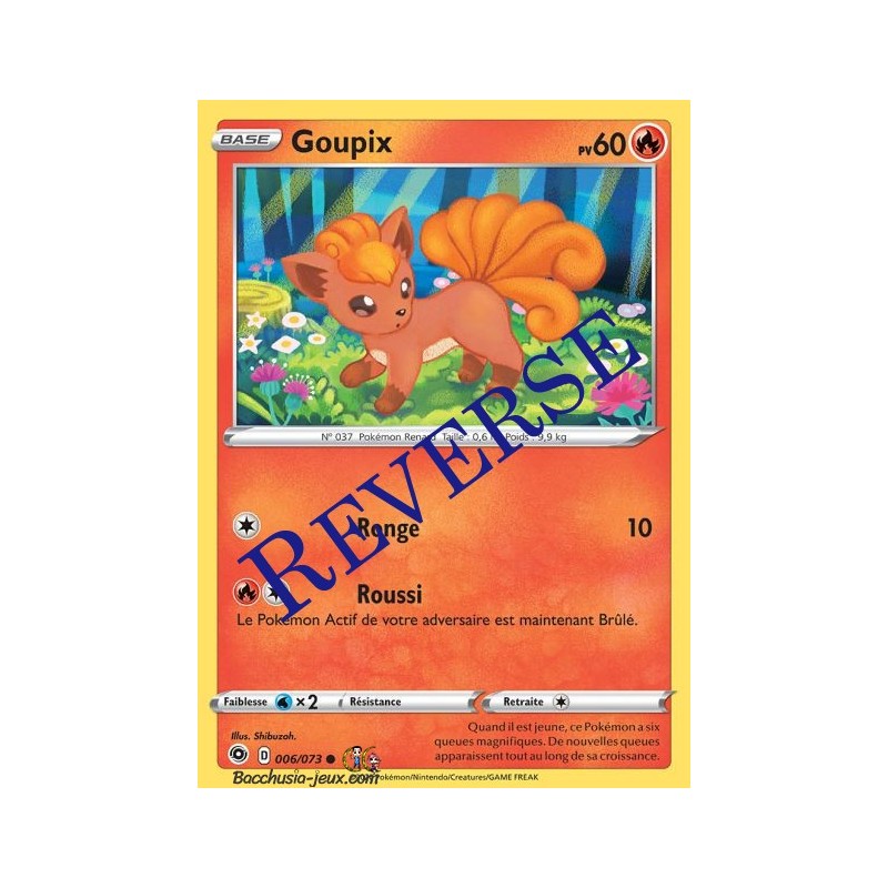 Carte Pokemon EB3.5 6/73 Goupix Reverse