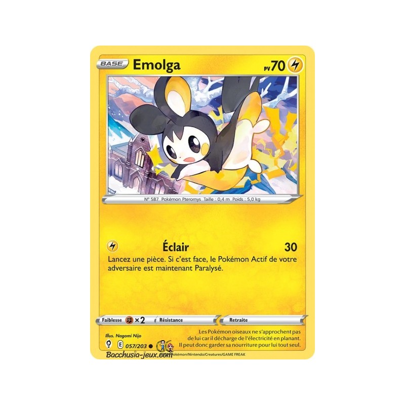 Carte Pokémon EB07 057/203 Emolga