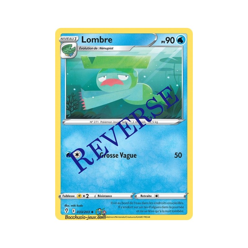 Carte Pokémon EB07 033/203 Lombre Reverse