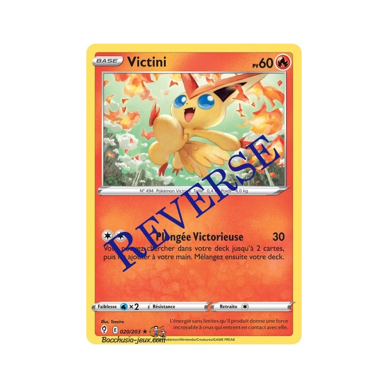 Carte Pokémon EB07 020/203 Victini Holo Reverse