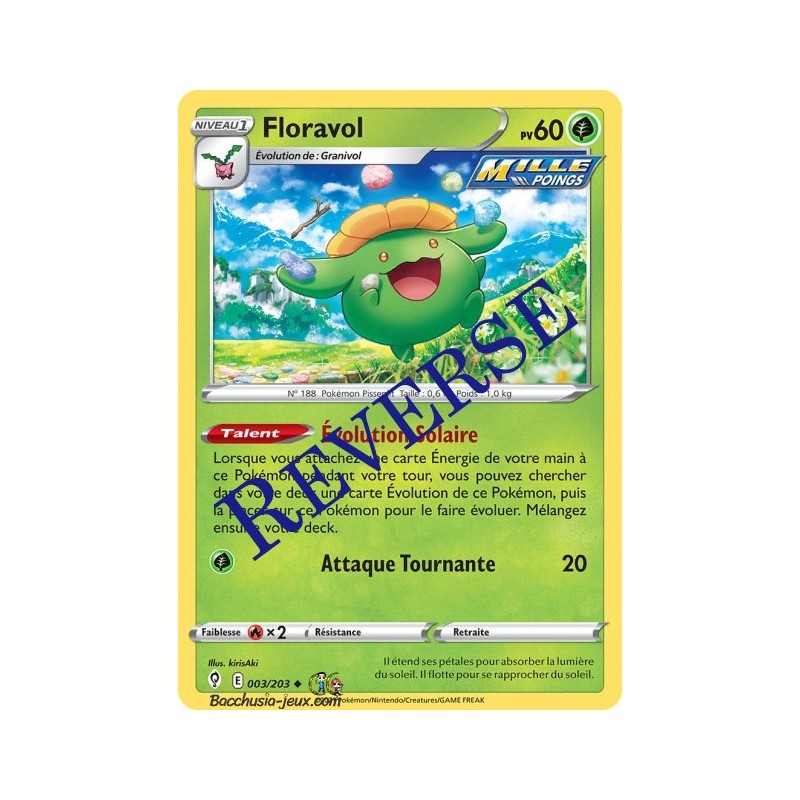 Carte Pokémon EB07 003/203 Floravol Reverse