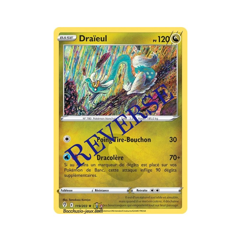 Carte Pokémon EB07 119/203 Draïeul Reverse