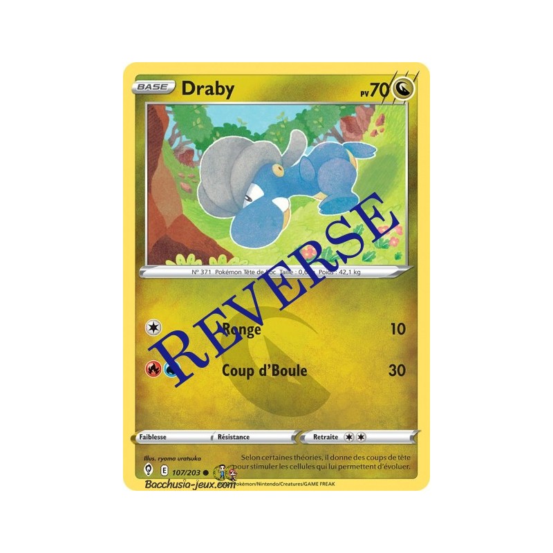 Carte Pokémon EB07 107/203 Draby Reverse