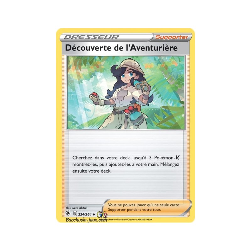 Carte Pokémon EB08 224/264 Découverte de l'Aventurière