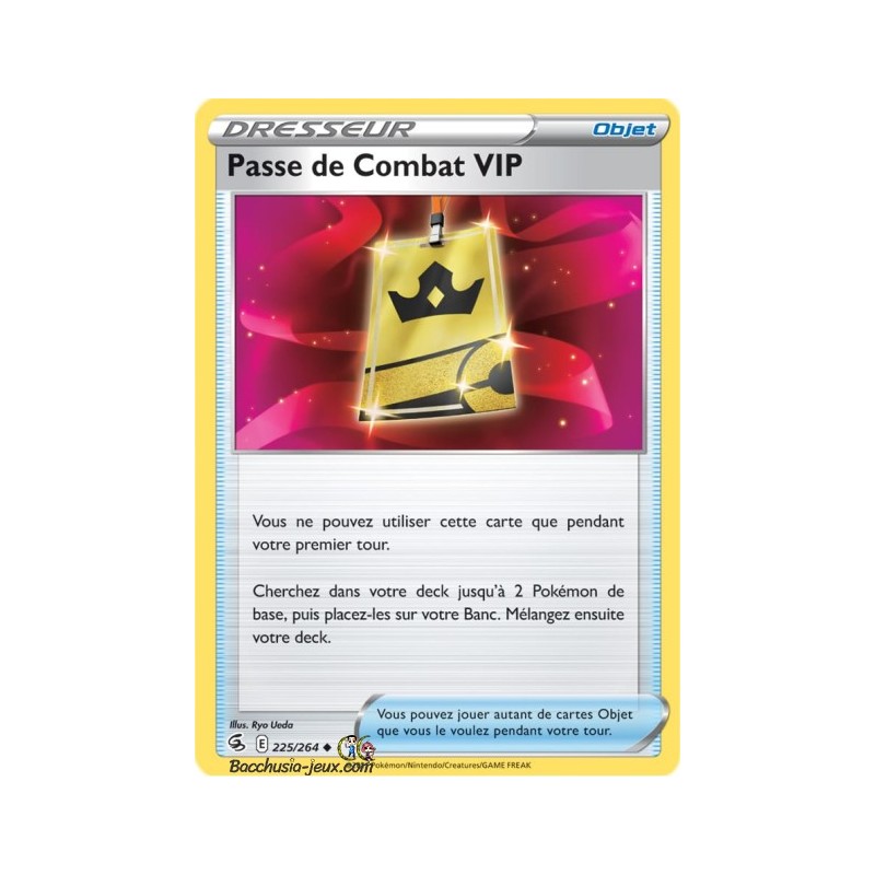 Carte Pokémon EB08 225/264 Passe de Combat VIP