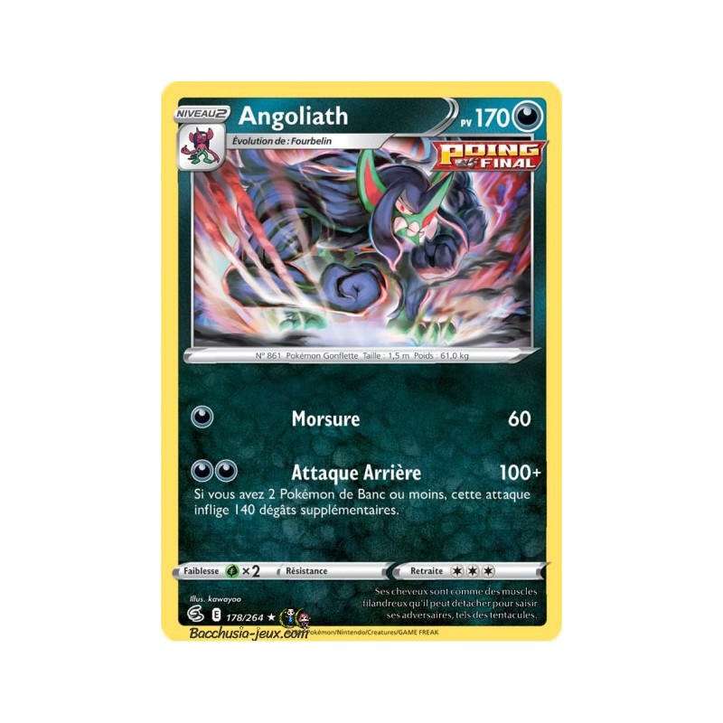 Carte Pokémon EB08 178/264 Angoliath Holo