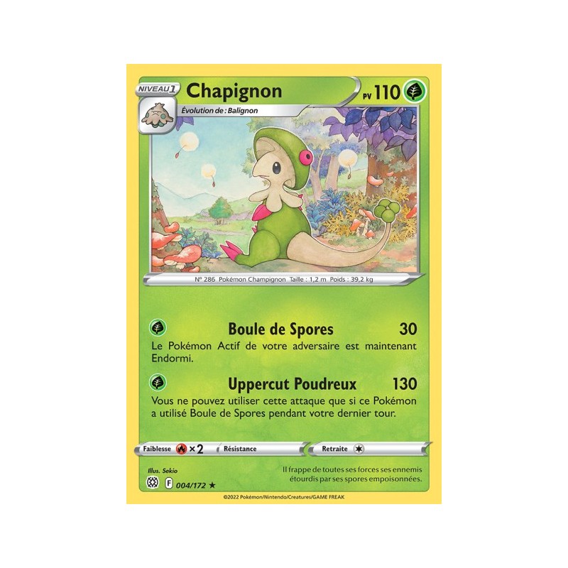 Carte Pokémon EB09 004/172 Chapignon RARE