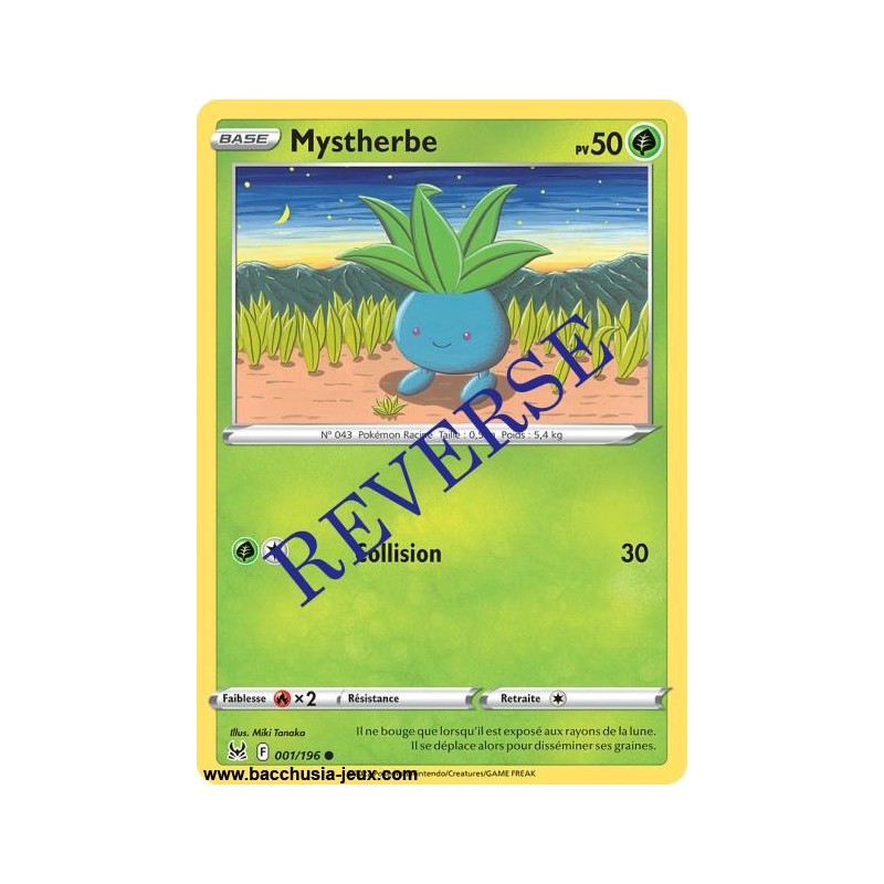 Carte Pokémon EB11 001/196 Mystherbe Reverse