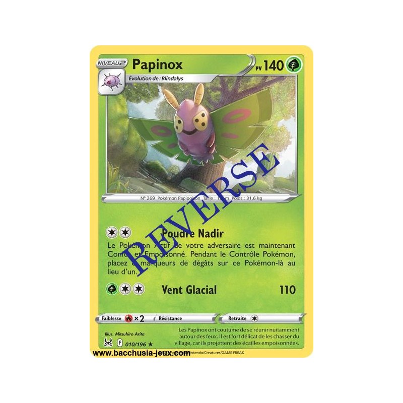 Carte Pokémon EB11 010/196 Papinox RARE Reverse