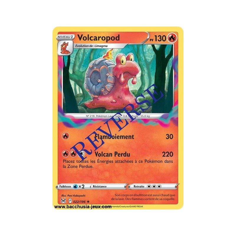 Carte Pokémon EB11 022/196 Volcaropod RARE Reverse