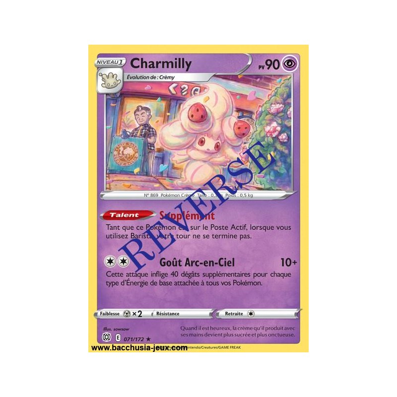 Carte Pokémon EB09 071/172 Charmilly RARE Reverse