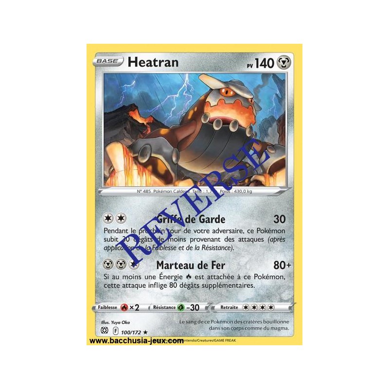 Carte Pokémon EB09 100/172 Heatran RARE Reverse