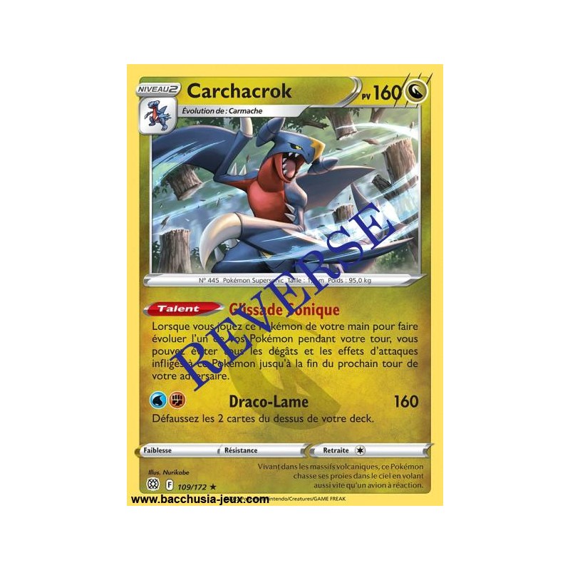 Carte Pokémon EB09 109/172 Carchacrock HOLO Reverse