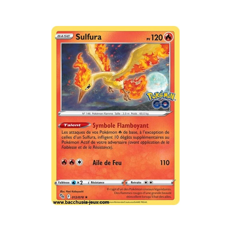 Carte Pokémon EB10.5 012/078 Sulfura HOLO