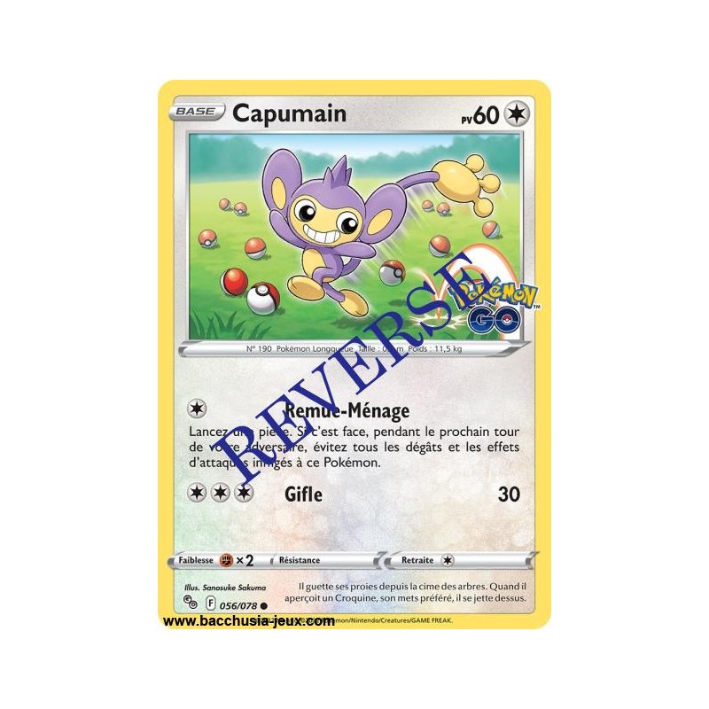 Carte Pokémon EB10.5 056/078 Capumain Reverse