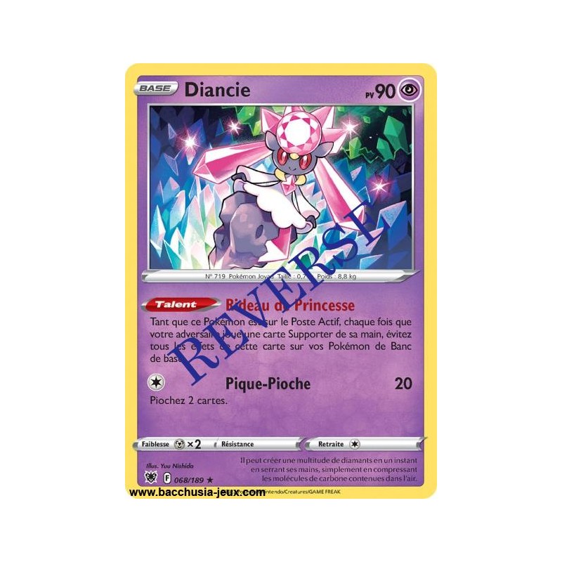 Carte Pokémon EB10 068/189 Diancie HOLO Reverse