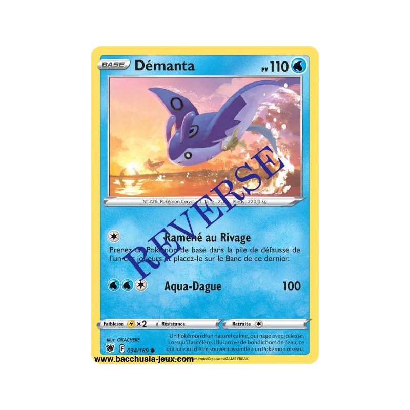 Carte Pokémon EB10 034/189 Démanta Reverse