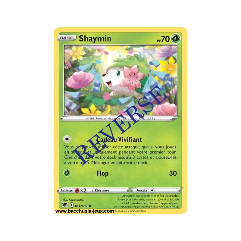 Carte Pokémon EB10 014/189 Shaymin RARE Reverse