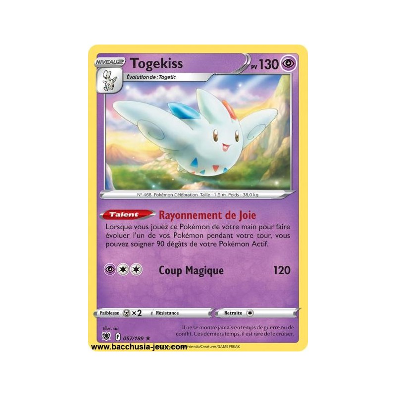 Carte Pokémon EB10 057/189 Togekiss HOLO