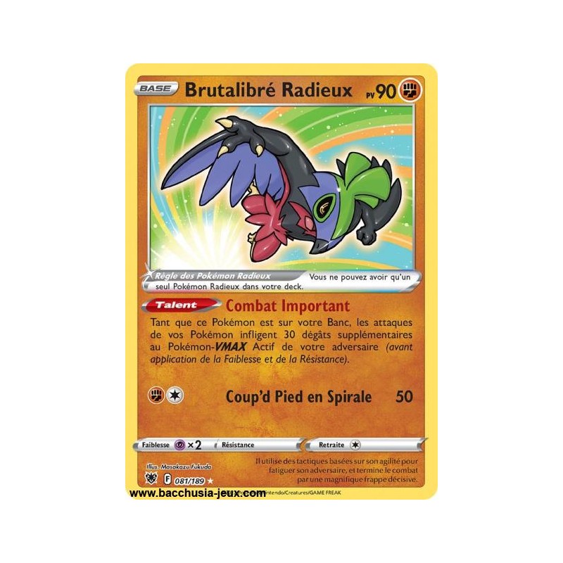 Carte Pokémon EB10 081/189 Brutalibré Radieux