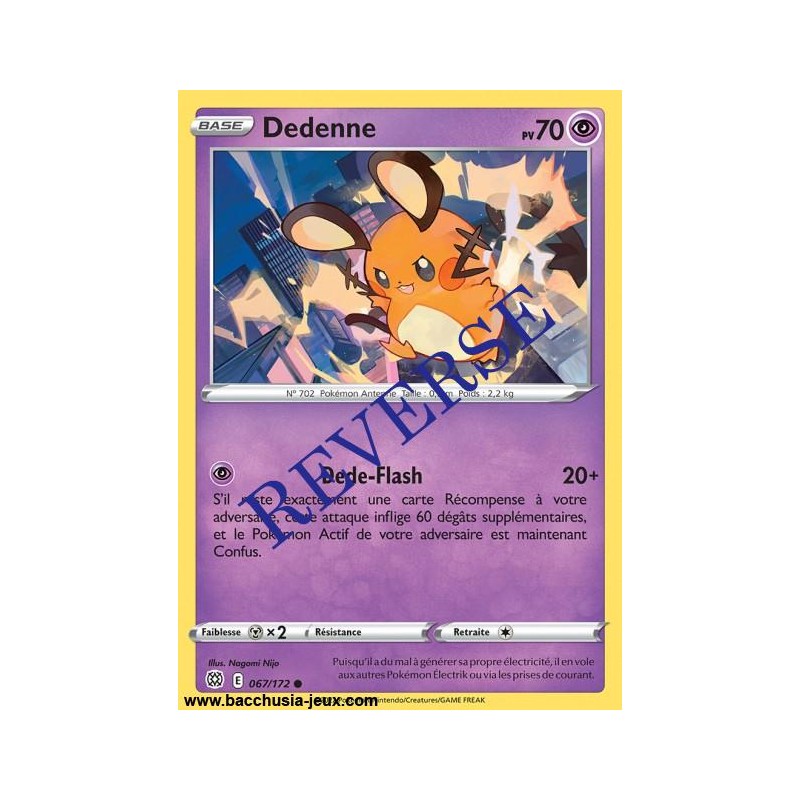 Carte Pokémon EB09 067/172 Dedenne Reverse