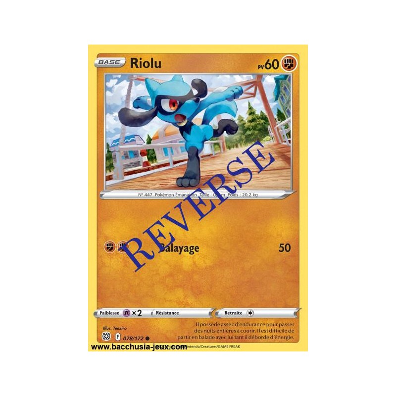 Carte Pokémon EB09 078/172 Riolu Reverse