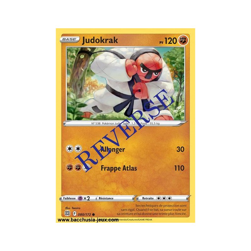 Carte Pokémon EB09 080/172 Judokrak Reverse