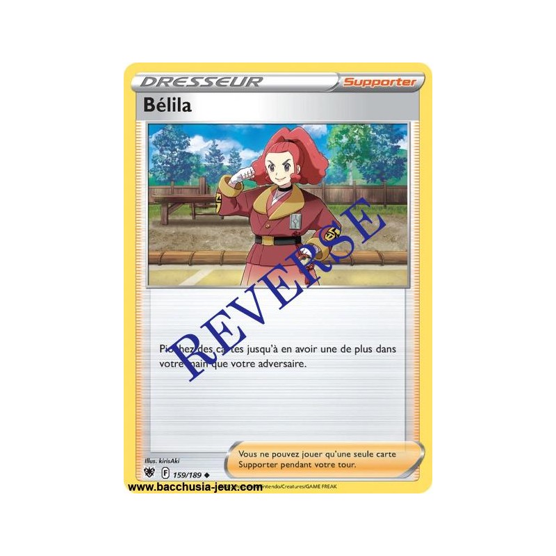 Carte Pokémon EB10 159/189 Bélila Reverse