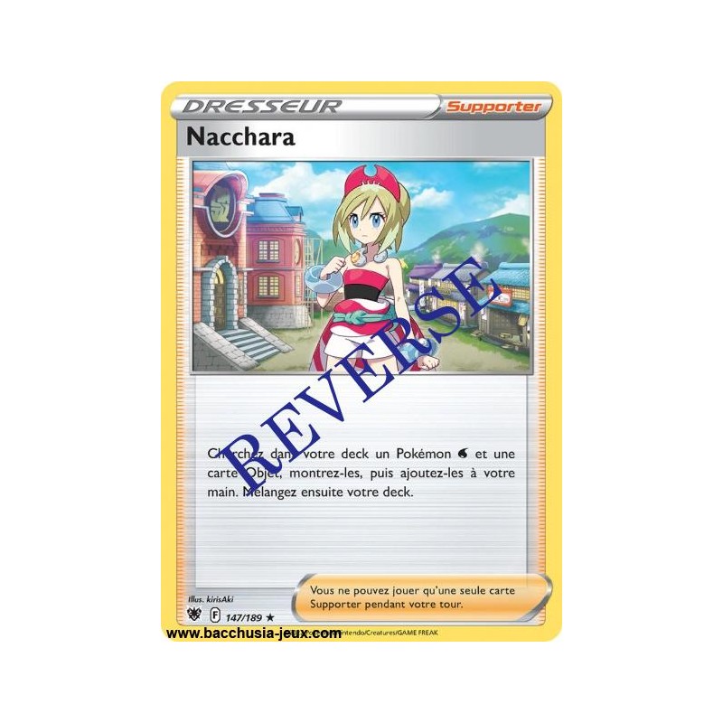 Carte Pokémon EB10 147/189 Nacchara Reverse