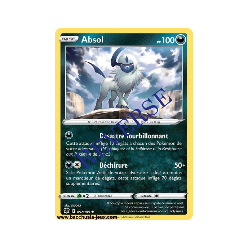 Carte Pokémon EB10 097/189 Absol HOLO Reverse