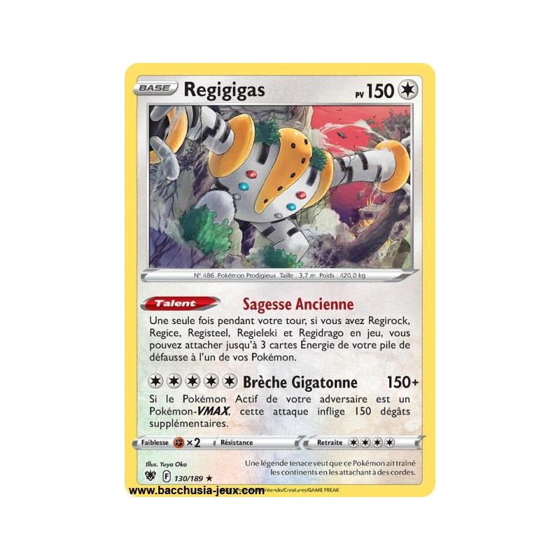 Carte Pokémon EB10 130/189 Regigigas HOLO