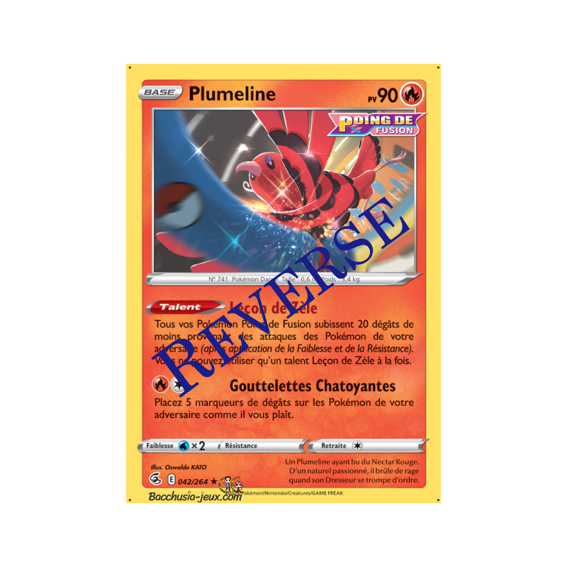 Carte Pokémon EB08 042/264 Plumeline RARE Reverse