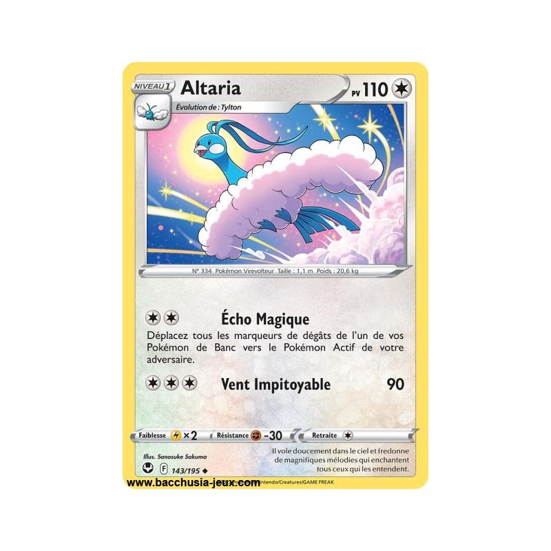 Carte Pokémon EB12 143/195 Altaria