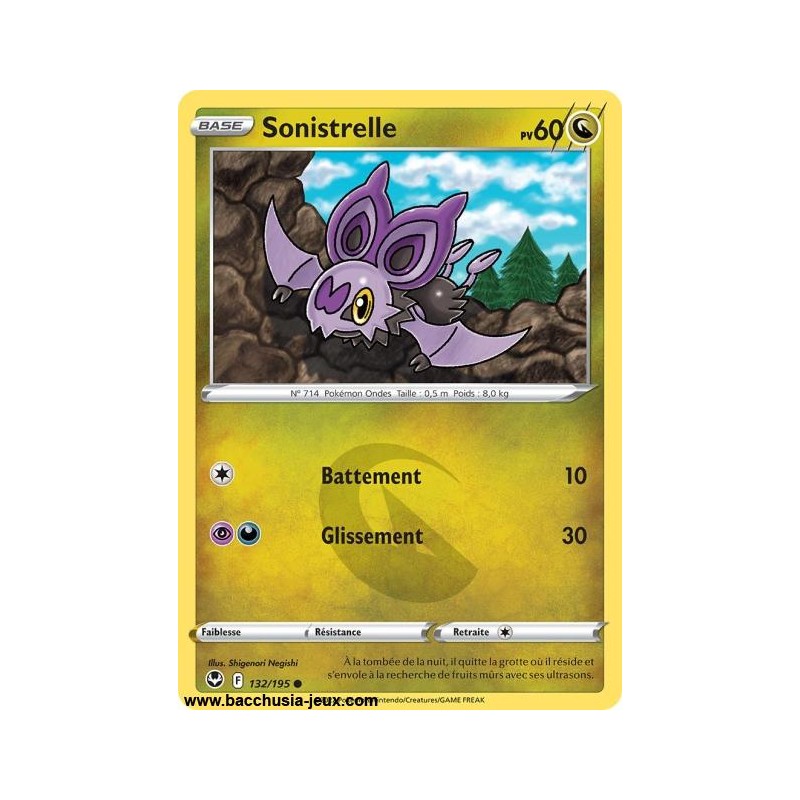 Carte Pokémon EB12 132/195 Sonistrelle