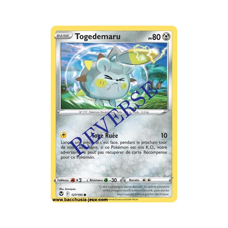 Carte Pokémon EB12 127/195 Togedemaru Reverse