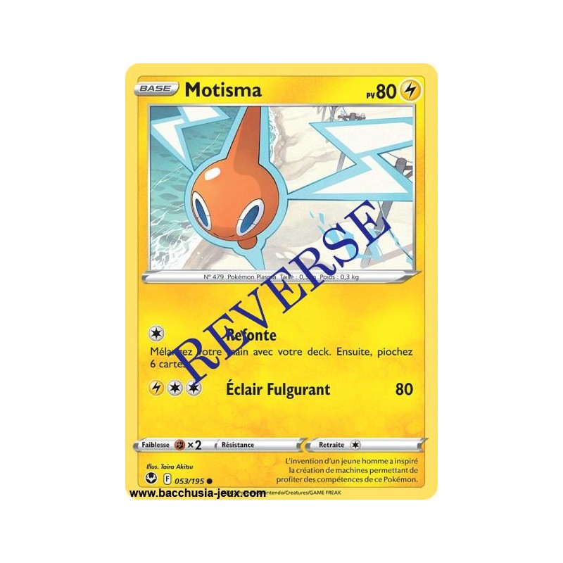 Carte Pokémon EB12 053/195 Motisma Reverse